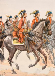 Outfit of French troops at all times: Beauffremont Dragons 1759