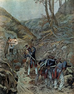 Prussia Campaign: Troops Widening a Passage for Cannons by pseudonym for Onfray de Breville Jacques Job