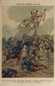 WW1: The Capture of the Flag by pseudonym for Onfray de Breville Jacques Job