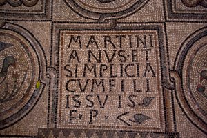 Detail of an inscription