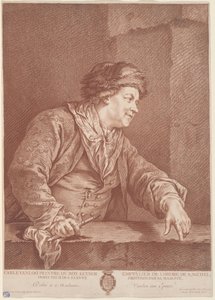 Carle Van Loo by the Elder Gilles Demarteau after Carle Van Loo