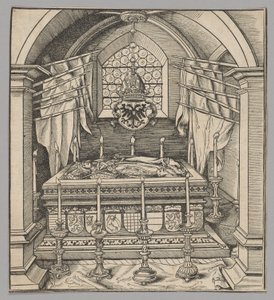 Gruftblatt, plate 24 from Historical Scenes from the Life of Emperor Maximilian I from the Triumphal Arch by the Elder Hans Burgkmair