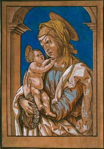 Madonna and Child under an arch
