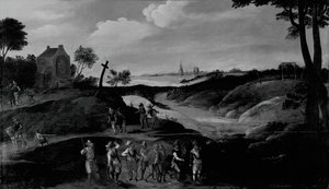 Landscape with Figures, c. 1600 by the younger Joos de Momper