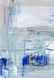 Blue Abstract Flow by uplusmestudio
