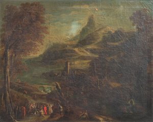 Landscape with Biblical Staffage by van de Laeter