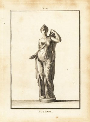 Statue of Euterpe, Muse of Music in Greek Mythology