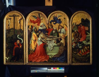 The Seilern Triptych - The Entombment by Master of Flémalle