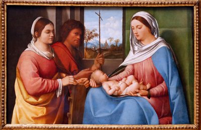 The Virgin and Child with Saints Catherine of Alexandria and John the Baptist by Giorgione