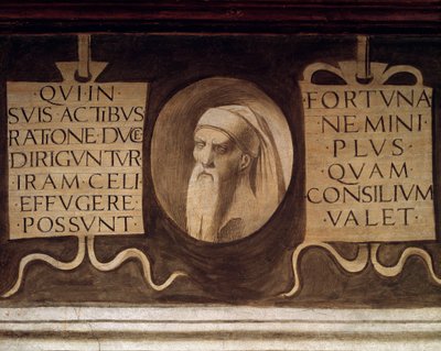 Detail of the Maximes by Giorgione