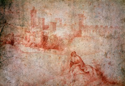 Shepherd and view of Castelfranco by Giorgione