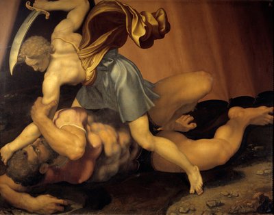 David and Goliath by Daniele da  Volterra