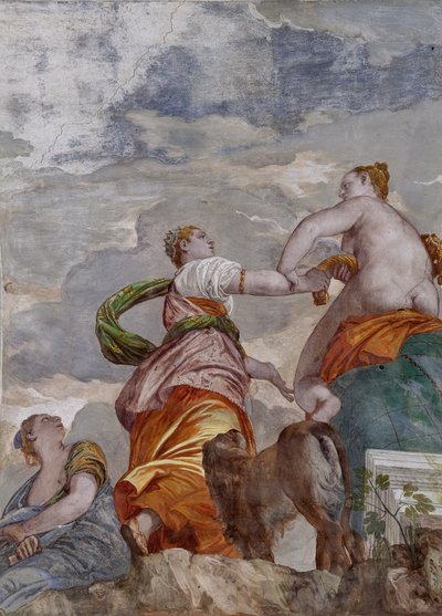 Fortune, Ambition and Envy, the Room of the Little Dog (detail) by Veronese