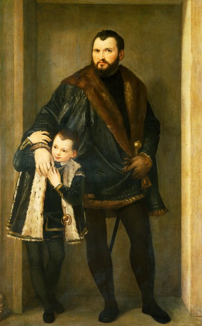 Giuseppe Da Porto with his son Adriano by (1528 88) Veronese
