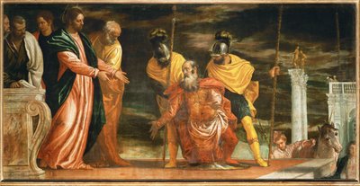 The Centurion of Capernaum Who Begs Jesus to Heal His Paralyzed Servant by (1528-88) Veronese