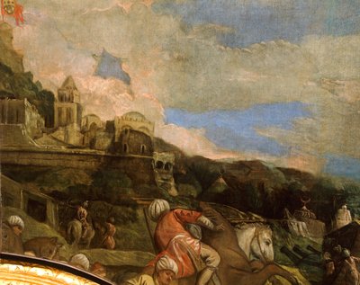 Antonio Loredan Liberating Scutari (detail) by (1528 88) Veronese