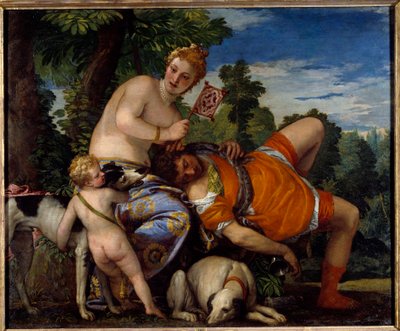 Aphrodite and Adonis by Veronese