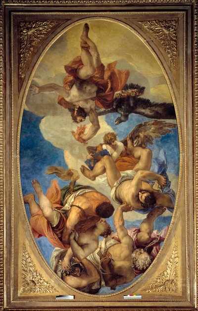 Jupiter Lightning the Vices by Veronese