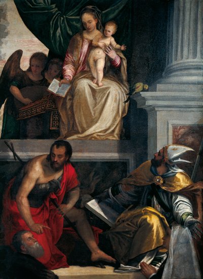 Madonna and Saints with Bevilacqua Lazise Donors by (1528 88) Veronese