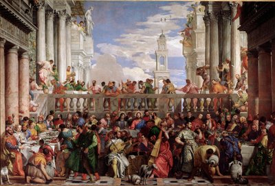 Miracle of the Transformation of Water into Wine (Detail) by Veronese
