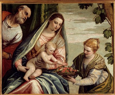 The Holy Family with a Donor (Saint Dorothea) by Veronese