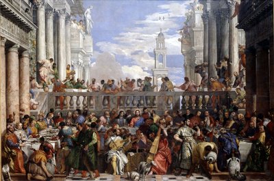 The Wedding at Cana (Miracle of the transformation of water into wine) by Veronese by Veronese