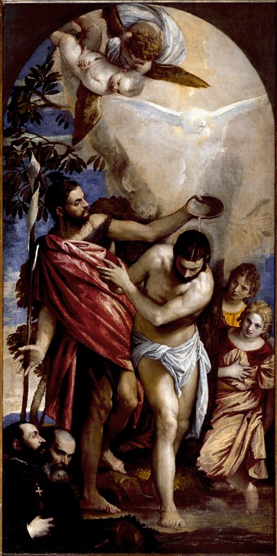 The baptism of Christ by Veronese