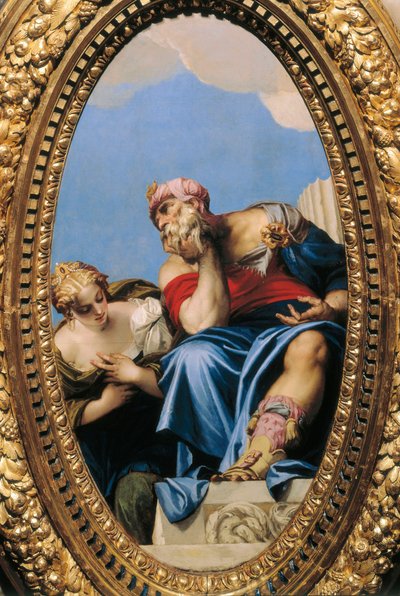 The Oriental Old Man and the Young Woman by Veronese