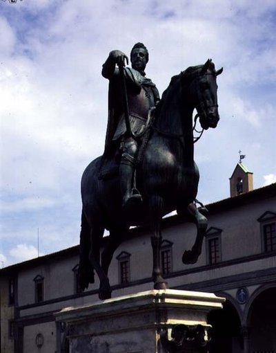 Equestrian Statue of Grand Duke Ferdinand I, Lateral View of Horse and Rider by Giambologna