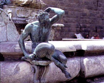 The Fountain of Neptune (detail) by Giambologna