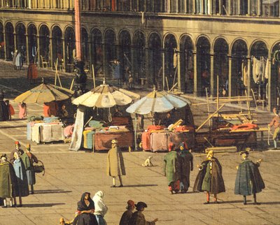 Piazza San Marco from Basilica towards Church of San Geminiano and Procuratie Nuove, Venice by (1697 1768) Canaletto