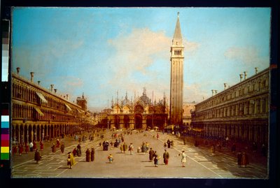Piazza San Marco Looking Towards the Basilica di San Marco by (1697 1768) Canaletto