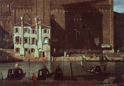 The Court of Stonemason in Campo San Vidal and Church of Santa Maria della Carita by (1697 1768) Canaletto