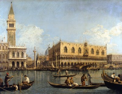 View of the Ducal Palace in Venice by Canaletto by Canaletto