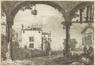 Le Portique a la Lanterne, c.1744 by Canaletto