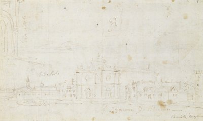 Murano: San Giovanni Dei Battuti, With Venice in the Distance by Canaletto