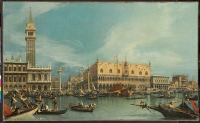 The Molo, Venice, from the Bacino di San Marco by Canaletto