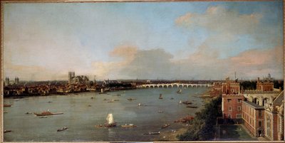 View of London and the Thames in the 18th Century by Canaletto