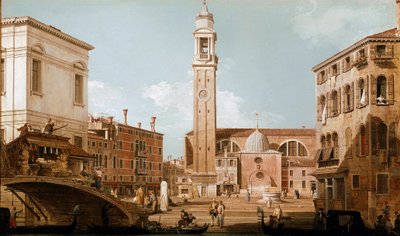 View of Campo dei Santi Apostoli in Venice by Canaletto