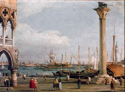 View of the Basin of St. Mark and the Church of San Giorgio Maggiore from the Piazzetta to Venice by Canaletto