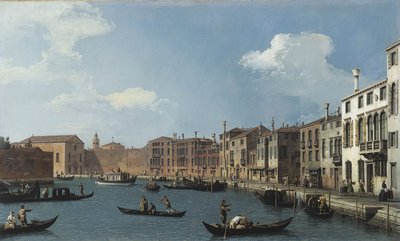 View of the Santa Chiara Canal, Venice, circa 1730 by (1697 1768) Canaletto