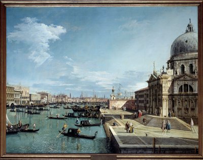 View of the Entrance to the Grand Canal and the Church of Salute in Venice by Canaletto
