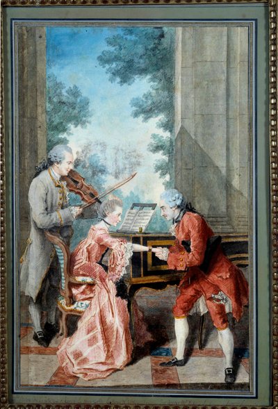A Gentleman Pays Tribute to a Young Pianist by Carmontelle