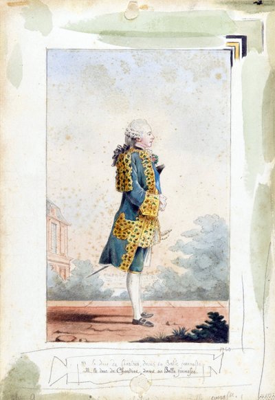 Portrait of Louis-Philippe II, Duke of Chartres by Carmontelle