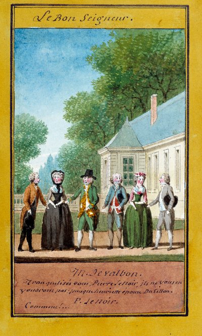 The Good Lord Illustration of a series of proverbs by Carmontelle