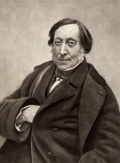 Gioachino (Antonio) Rossini (1792-1868) Italian composer. From a photograph by Nadar, pseudonym of Gaspard-Felix Tournachon (1820-1910) by (1820 1910) Nadar