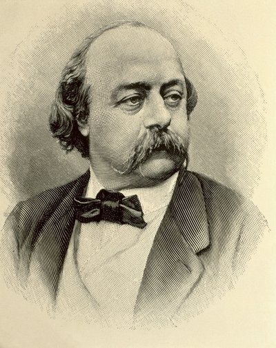 Portrait of Gustave Flaubert, Engraving by (1820 1910) (after) Nadar