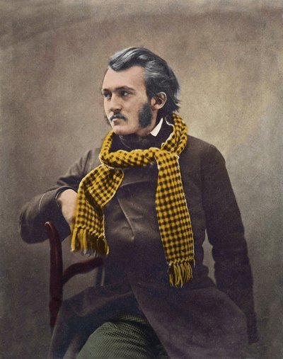 Gustave Dore by Felix Nadar - later colouring by Nadar