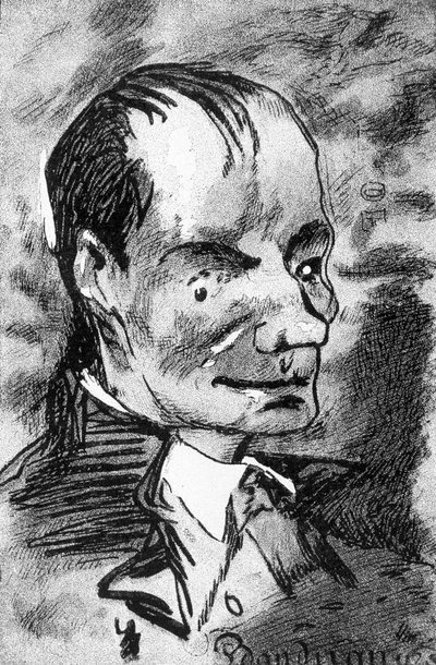 Portrait of Baudelaire - drawing by Nadar by Nadar