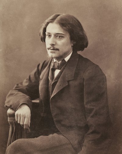 Portrait of the writer Alphonse Daudet by Nadar, Gaspard-Felix by Nadar